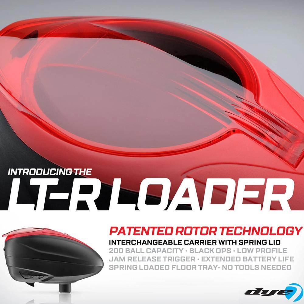 Dye LT-R Loader .68 cal Electronic Paintball Loader Hopper 30+ BPS - Red - PaintballDeals.com