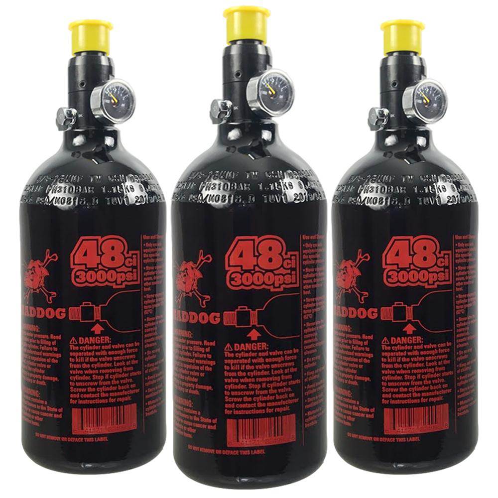 Maddog 48/3000 Compressed Air Aluminum HPA Paintball Tank - 5 Yr Hyrdro - PaintballDeals.com