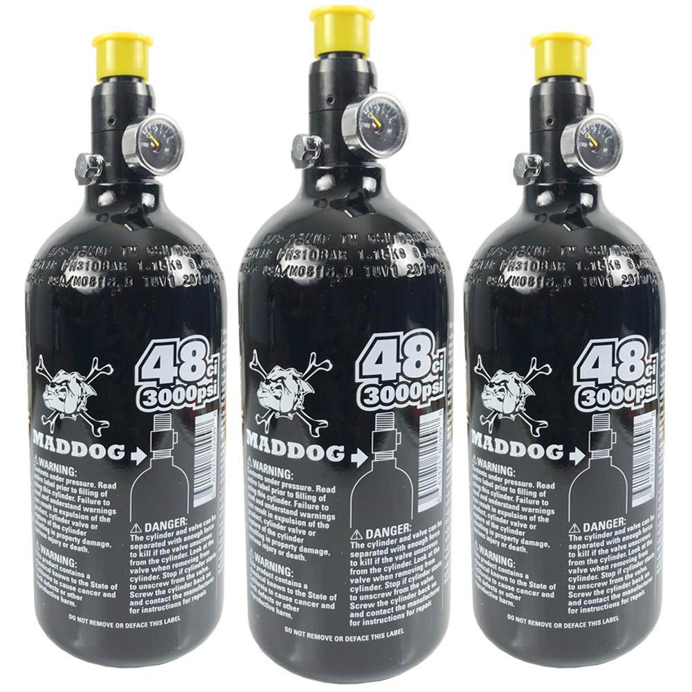Maddog 48/3000 Compressed Air Aluminum HPA Paintball Tank - 5 Yr Hyrdro - PaintballDeals.com