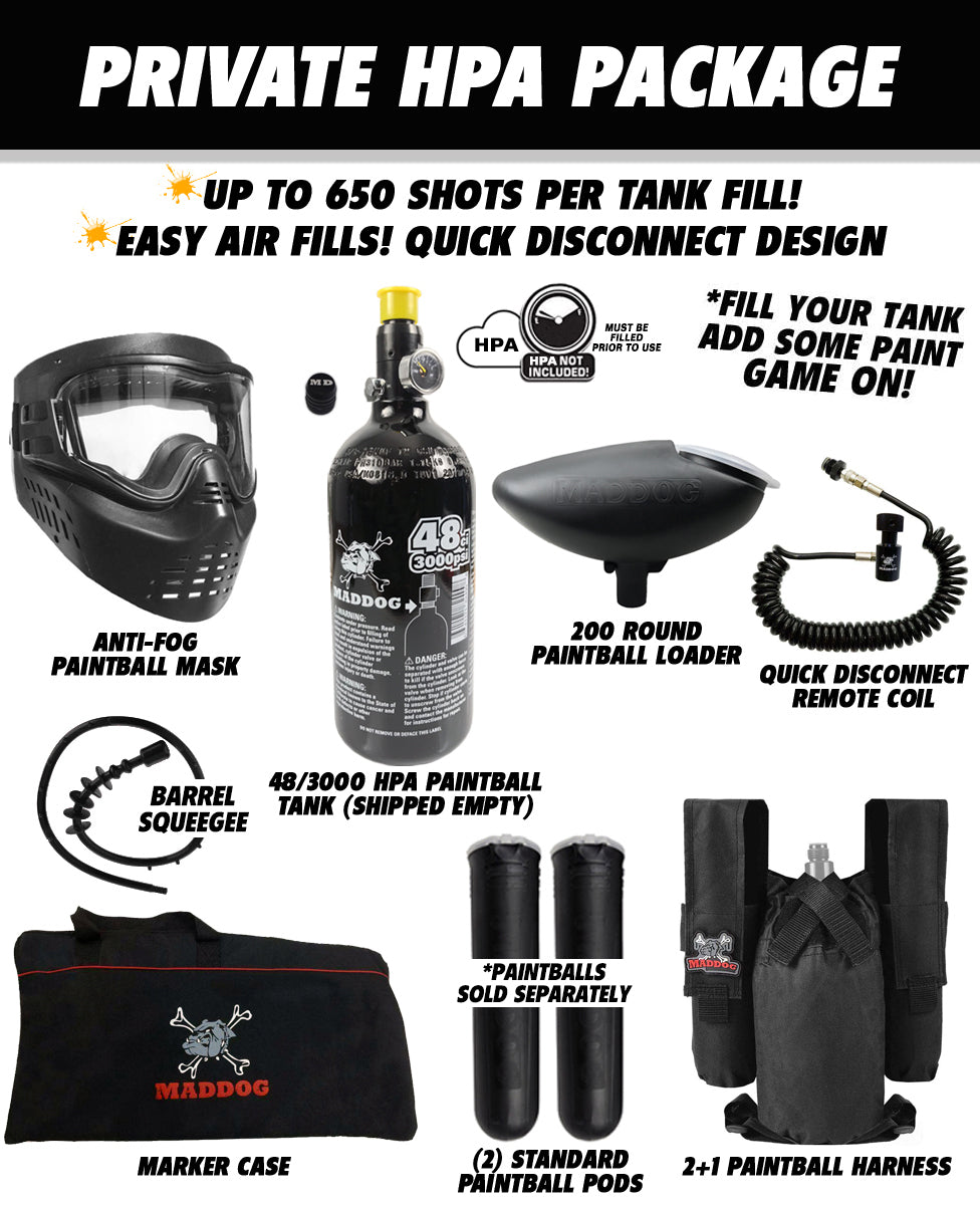 Tippmann Cronus Tactical Private HPA Paintball Gun Package