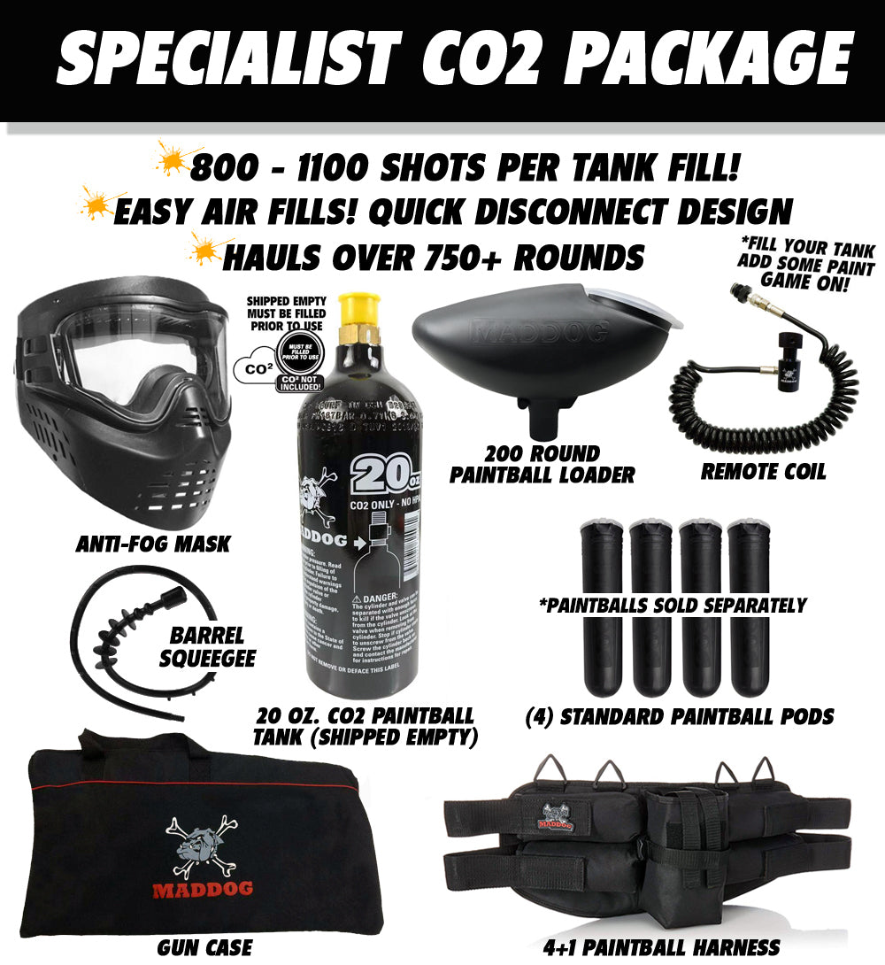 Tippmann Cronus Tactical Specialist CO2 Paintball Gun Package