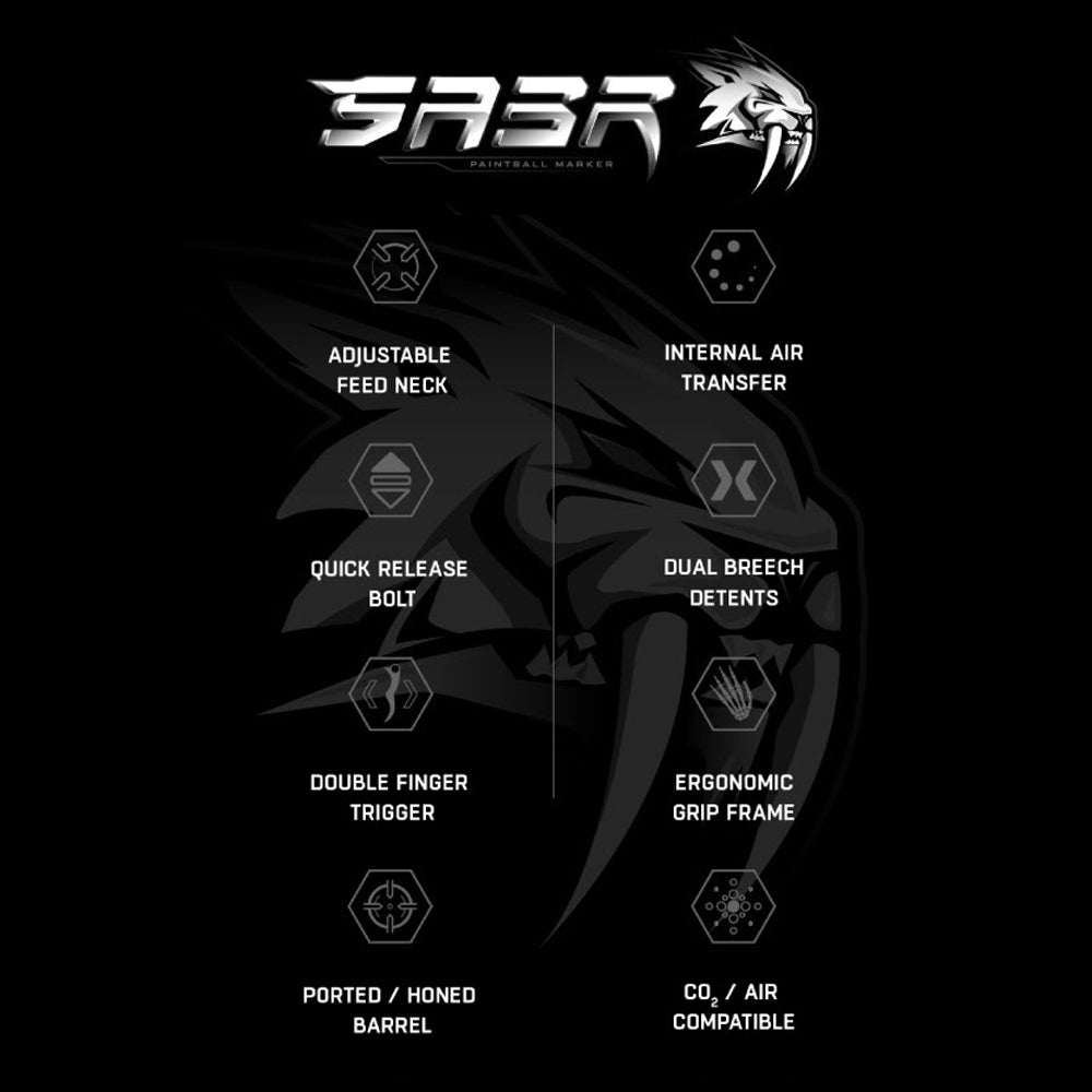 CLEARANCE HK Army SABR Paintball Gun - Marker Semi Auto .68 Cal - USED But NOT Abused