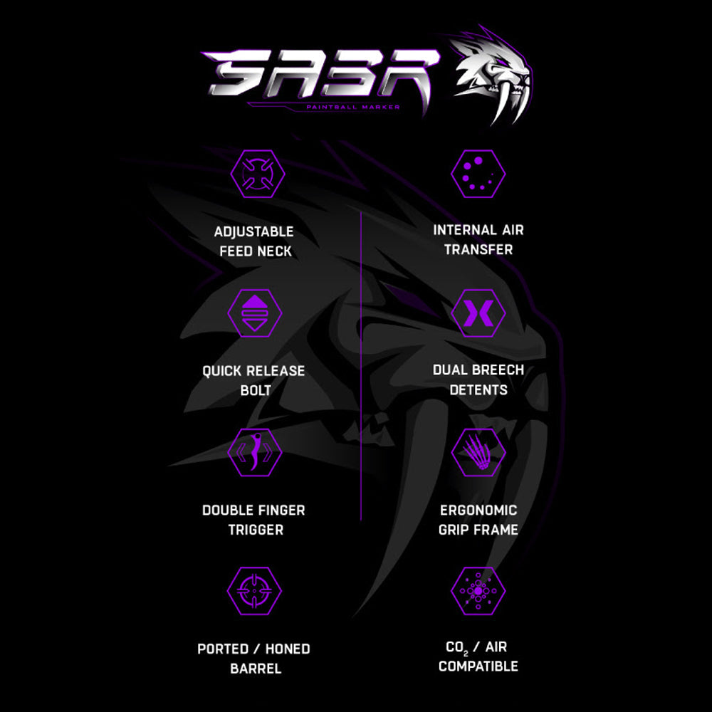 CLEARANCE HK Army SABR Paintball Gun - Marker Semi Auto .68 Cal - USED