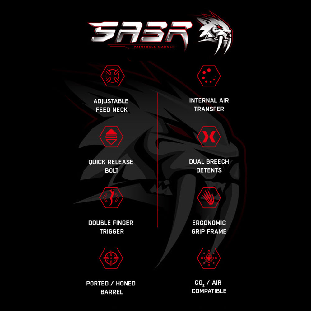 CLEARANCE HK Army SABR Paintball Gun - Marker Semi Auto .68 Cal - USED