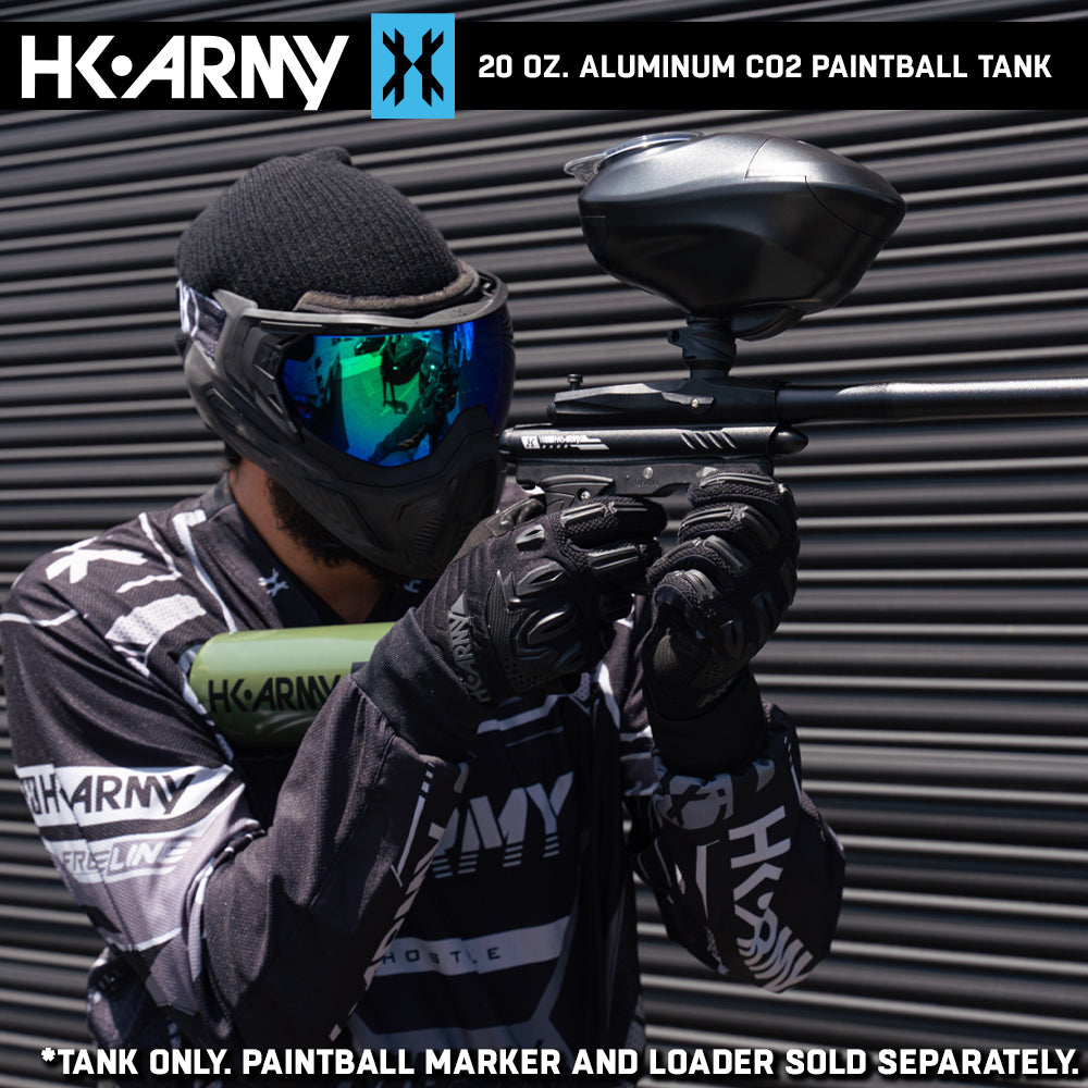 HK Army 20oz Aluminum CO2 Paintball Tank