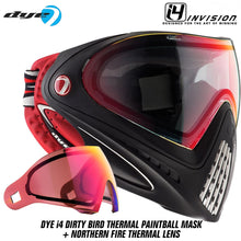 Dye I4 Thermal Paintball Goggles - Dirty Bird Red / Black