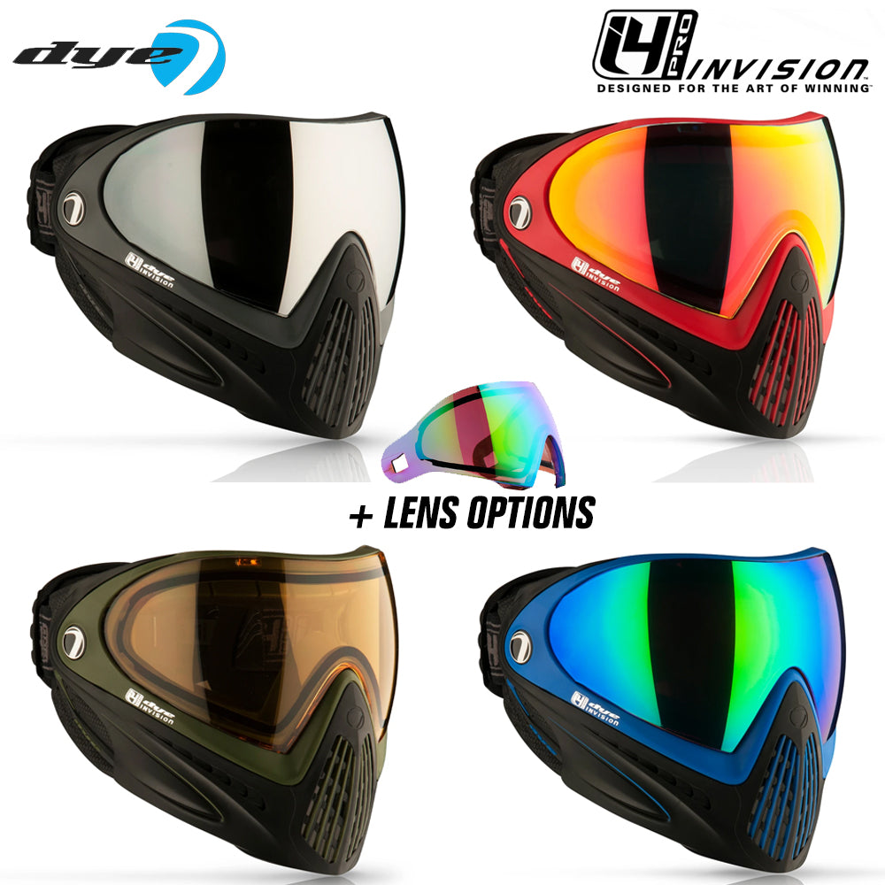 Dye I4 PRO Thermal Paintball Mask Goggles + Thermal Lens Options