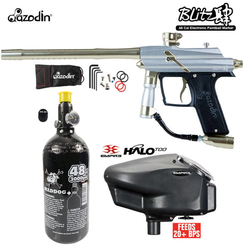 Azodin Blitz 4 Electronic Paintball Gun Marker HPA Starter Package