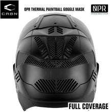 Carbon OPR Full Head Coverage Thermal Paintball Goggles Mask - Black
