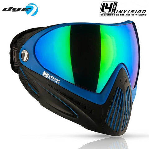 Dye I4 PRO Thermal Paintball Mask Goggles - Seatec Black/Blue