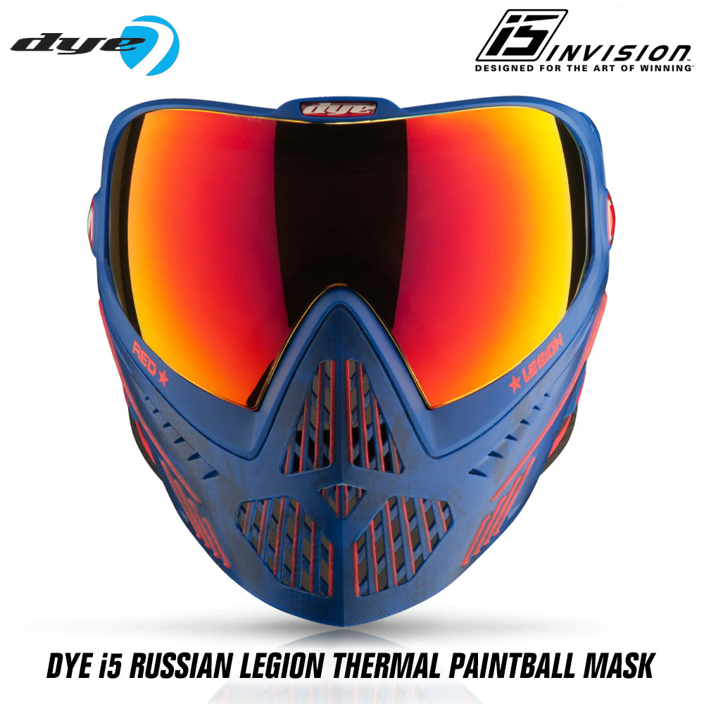 Dye I5 Thermal Paintball Mask Goggles with GSR Pro Strap