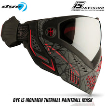 Dye I5 Thermal Paintball Mask Goggles with GSR Pro Strap - Ironmen