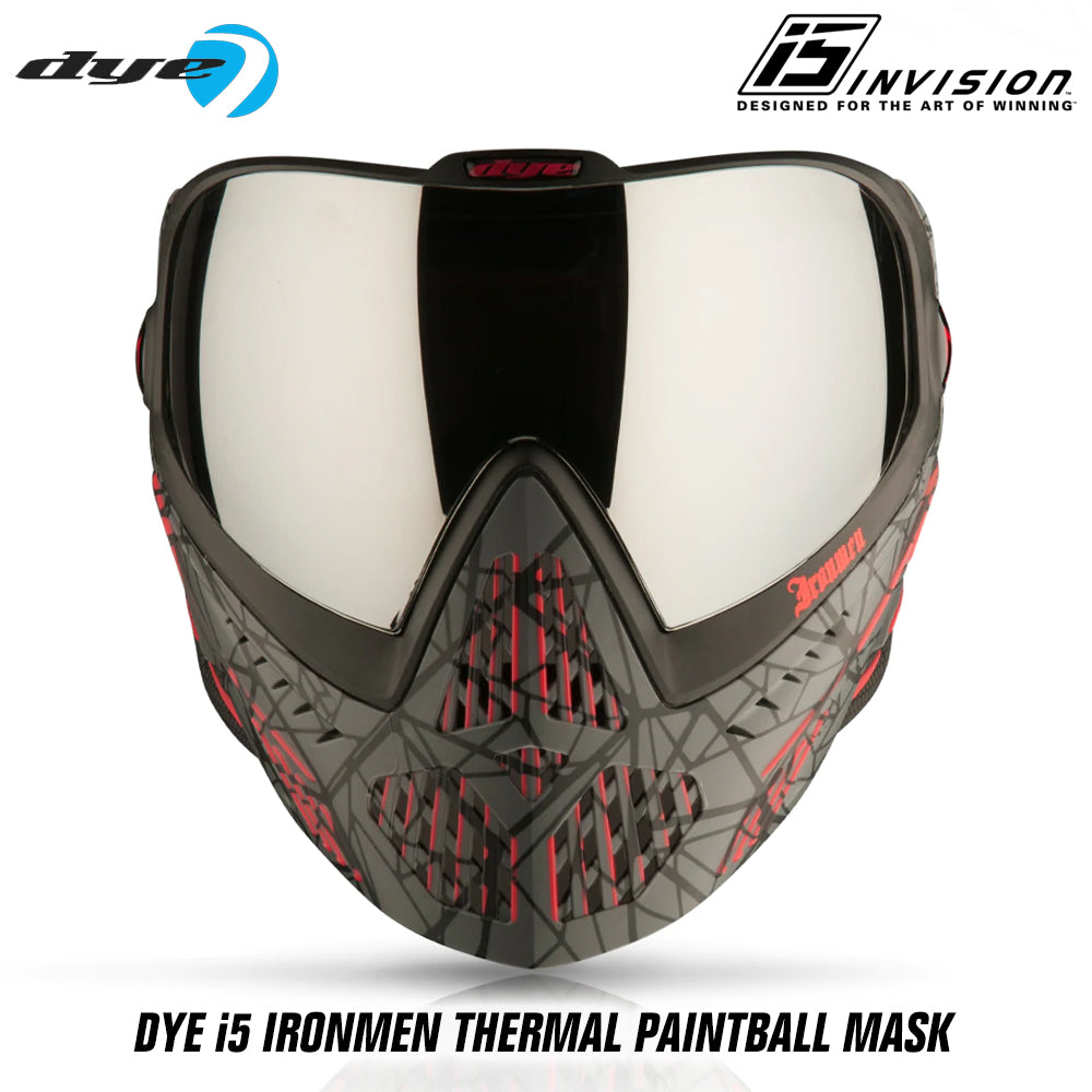 Dye I5 Thermal Paintball Mask Goggles with GSR Pro Strap