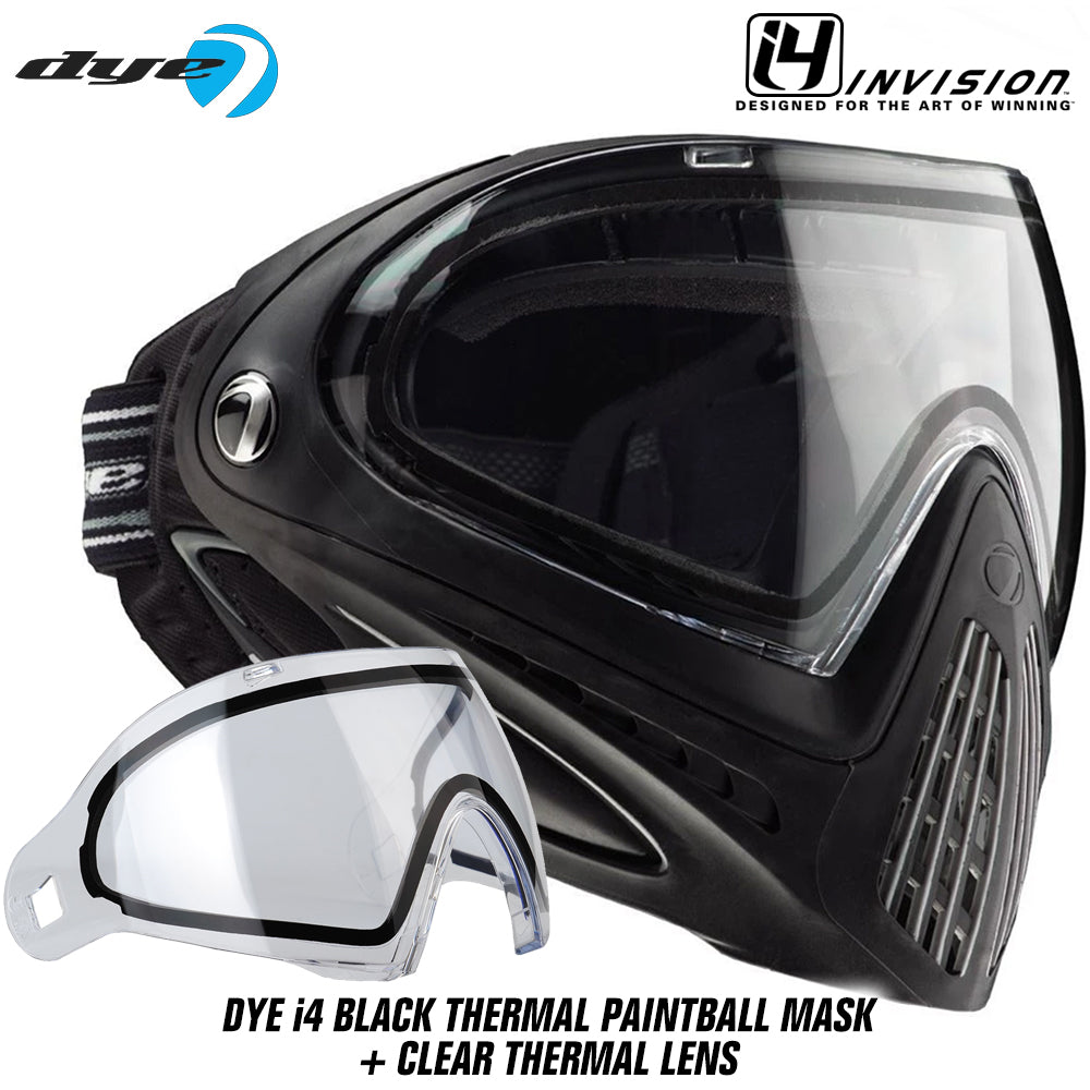 Dye I4 Thermal Paintball Goggles - Black