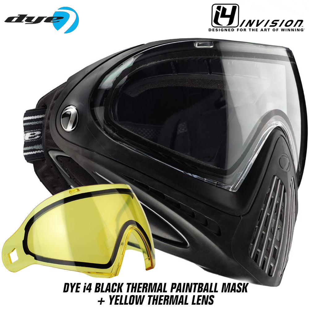 Dye I4 Thermal Paintball Mask Goggles + Thermal Lens Options