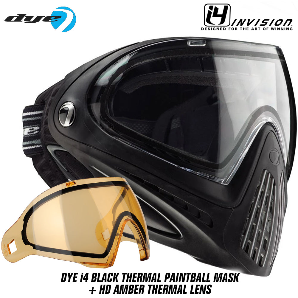 Dye I4 Thermal Paintball Goggles - Black