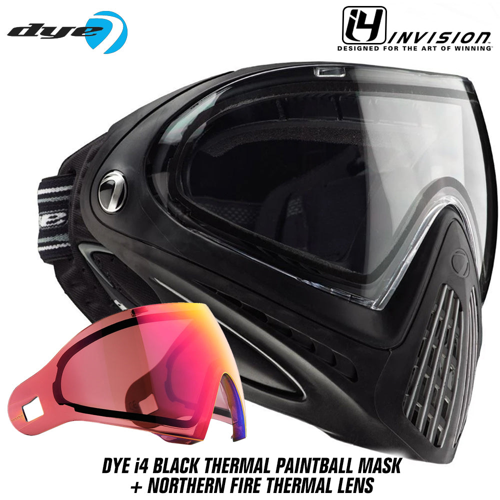 Dye I4 Thermal Paintball Goggles - Black