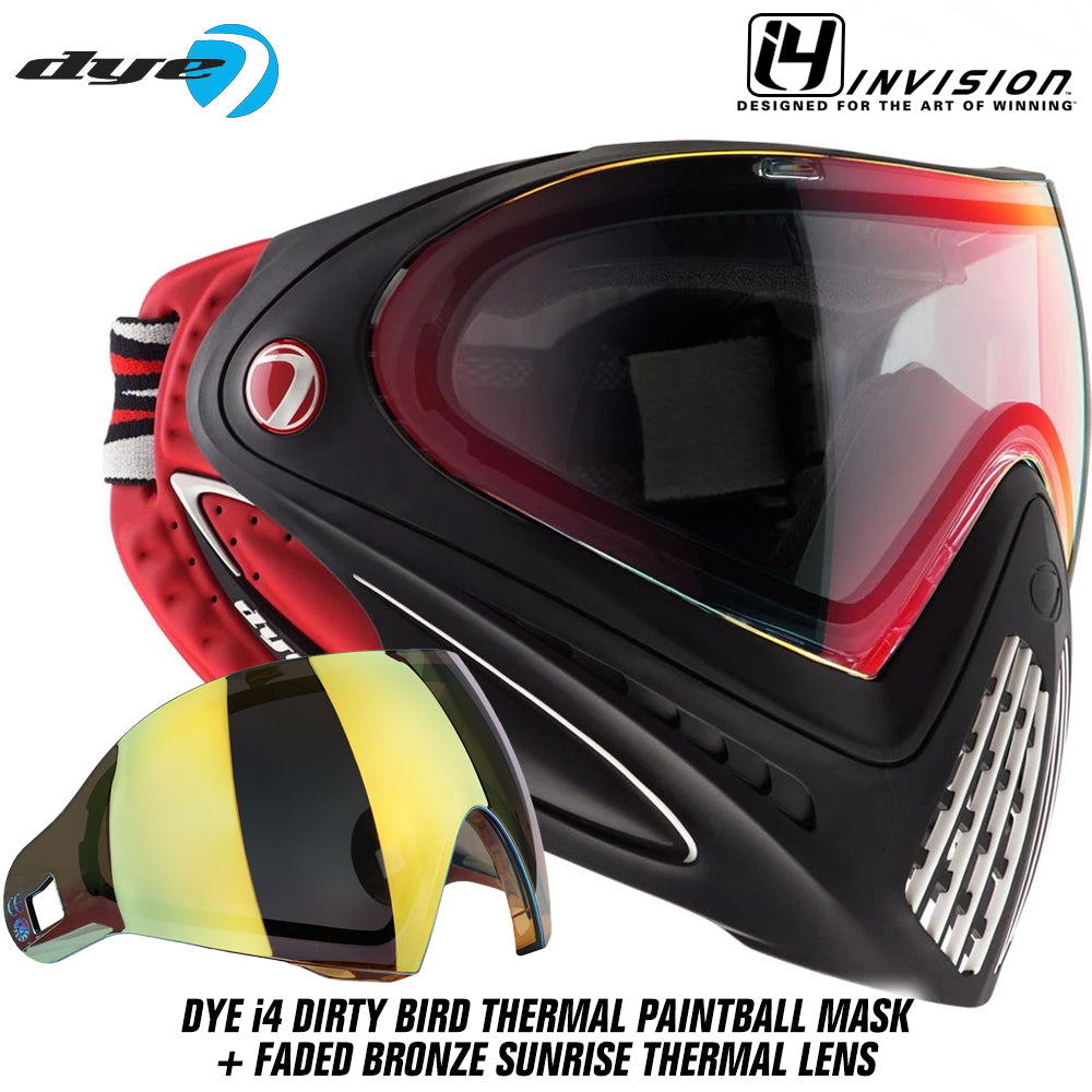 Dye I4 Thermal Paintball Mask Goggles + Thermal Lens Options