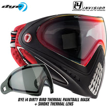 Dye I4 Thermal Paintball Goggles - Dirty Bird Red / Black