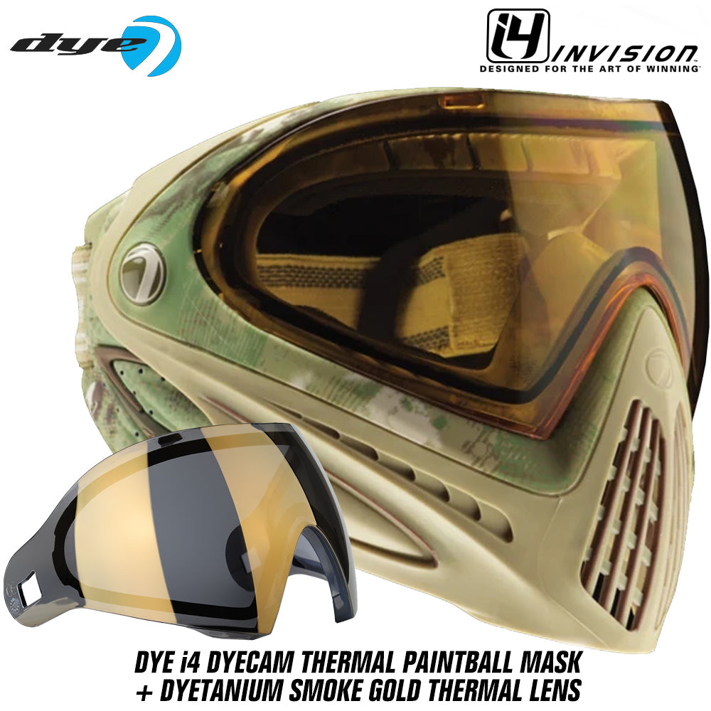 Dye I4 Thermal Paintball Mask Goggles + Thermal Lens Options