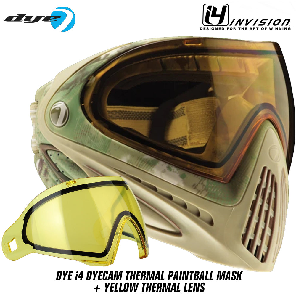 Dye I4 Thermal Paintball Mask Goggles + Thermal Lens Options