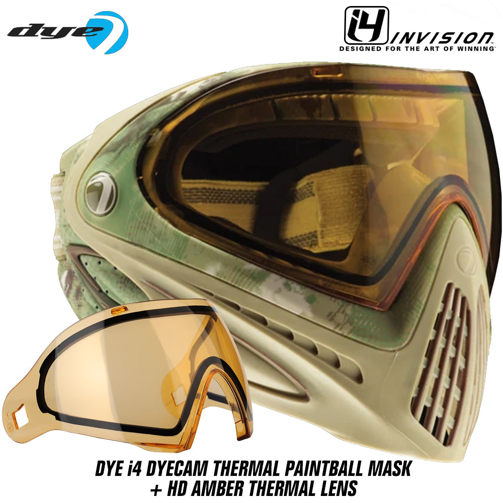 Dye I4 Thermal Paintball Mask Goggles + Thermal Lens Options