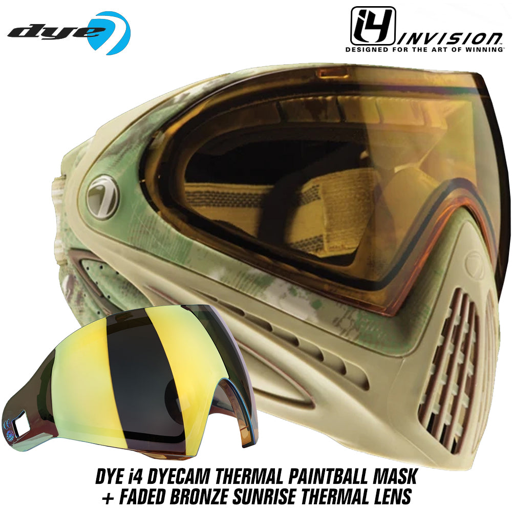 Dye I4 Thermal Paintball Mask Goggles + Thermal Lens Options