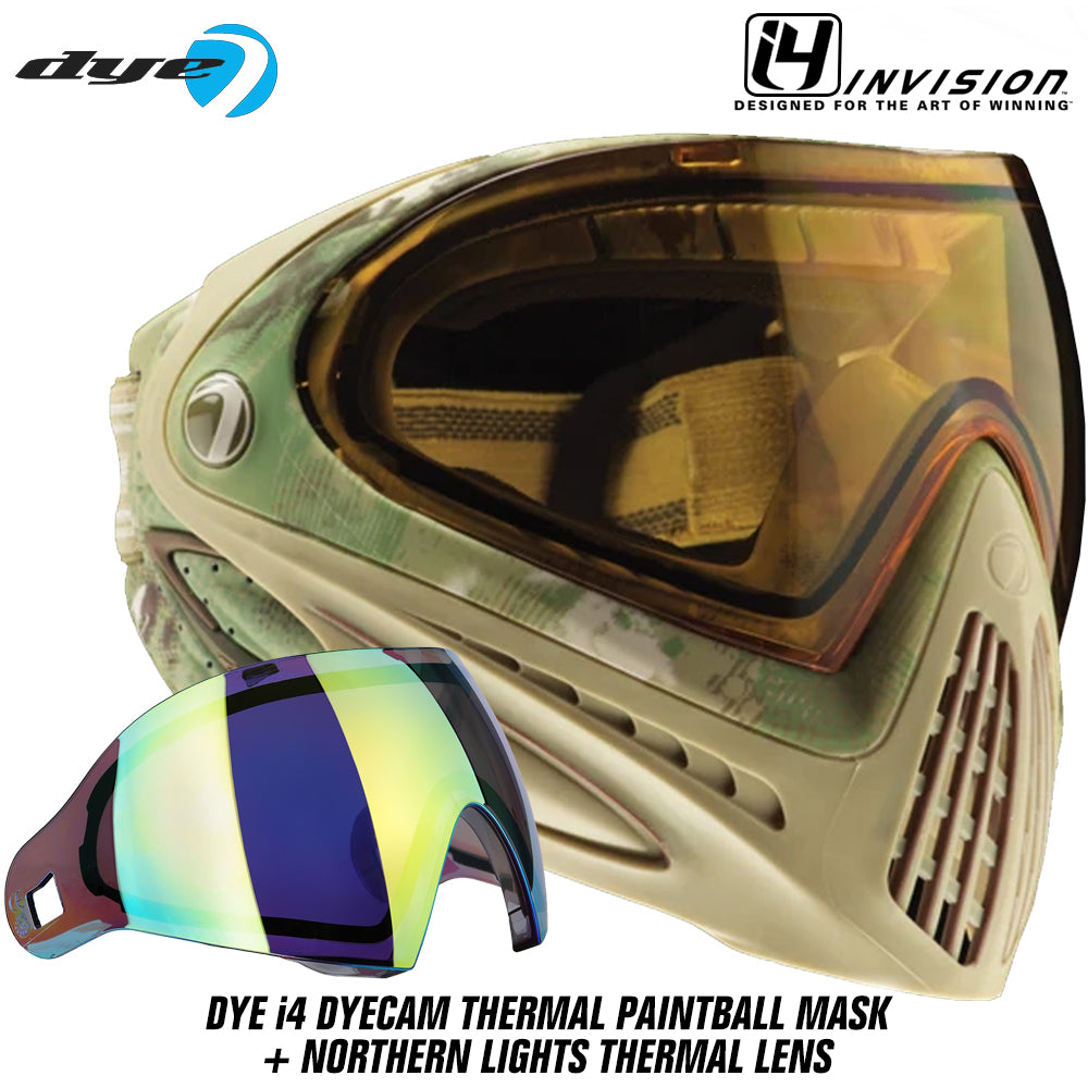 Dye I4 Thermal Paintball Mask Goggles + Thermal Lens Options