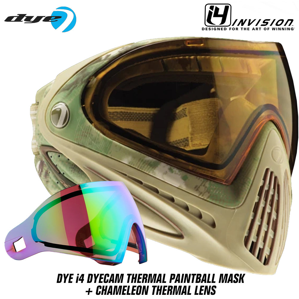 Dye I4 Thermal Paintball Mask Goggles + Thermal Lens Options