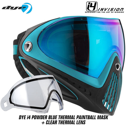 Dye I4 Thermal Paintball Goggles - Powder Blue