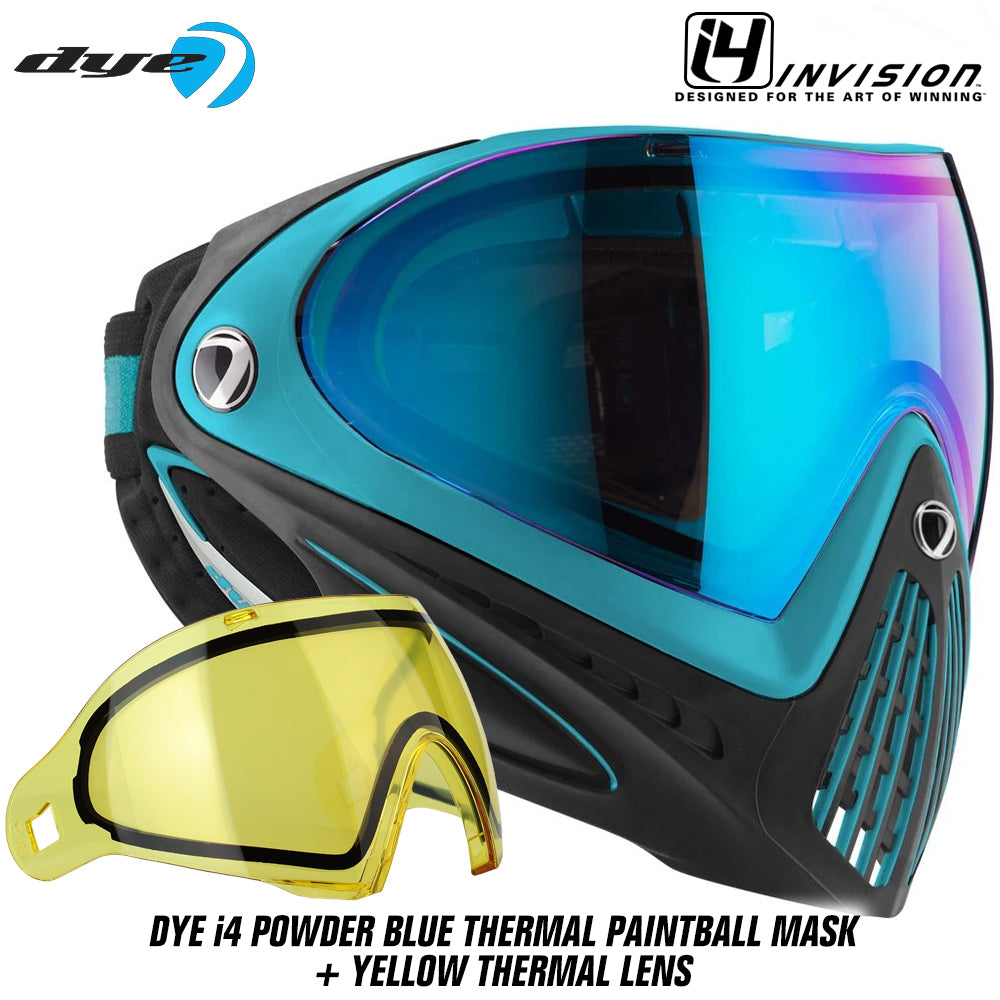 Dye I4 Thermal Paintball Goggles - Powder Blue