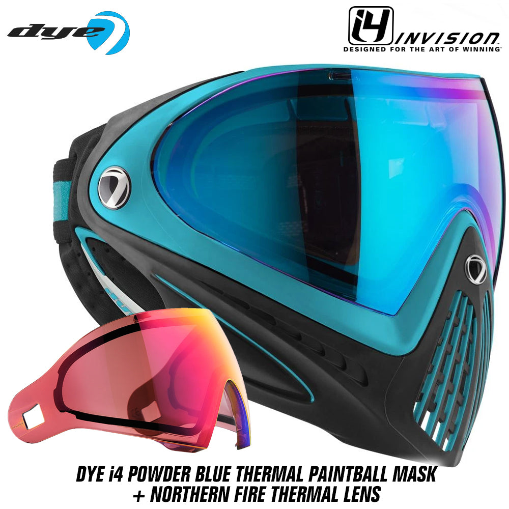 Dye I4 Thermal Paintball Goggles - Powder Blue