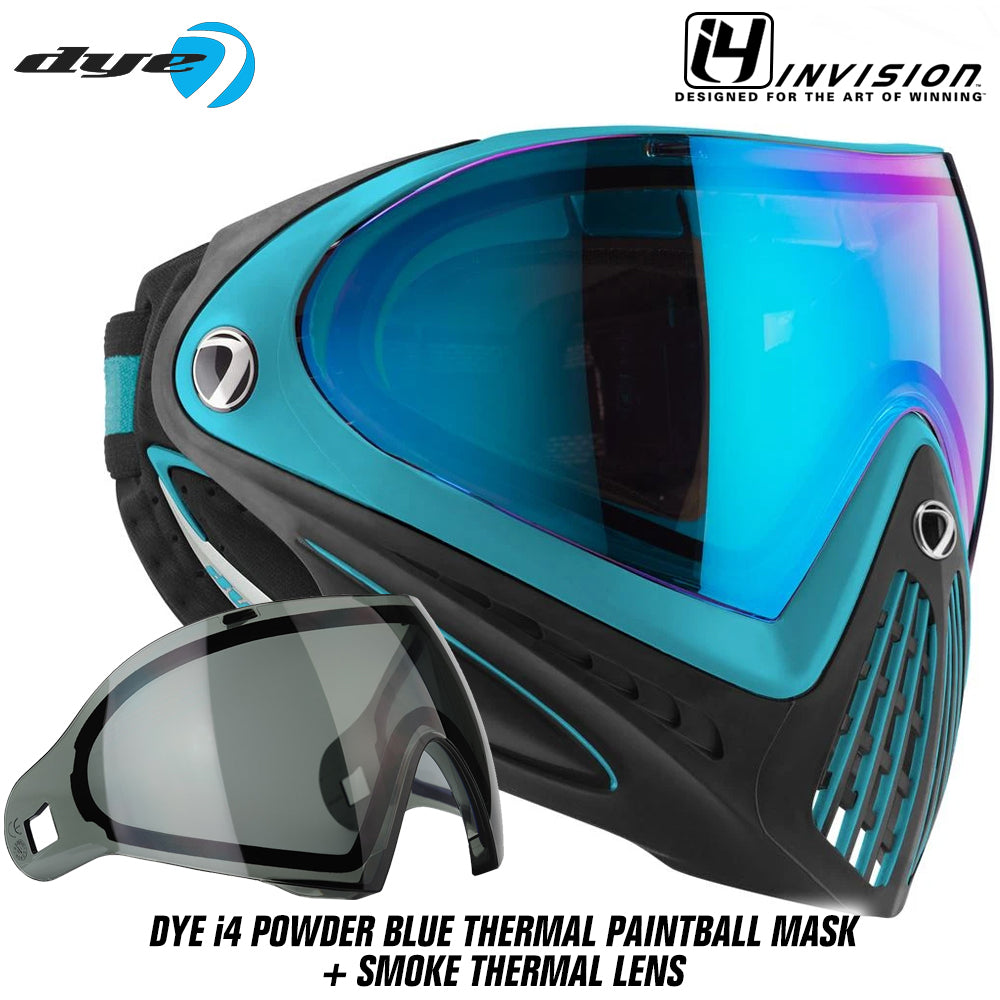 Dye I4 Thermal Paintball Goggles - Powder Blue