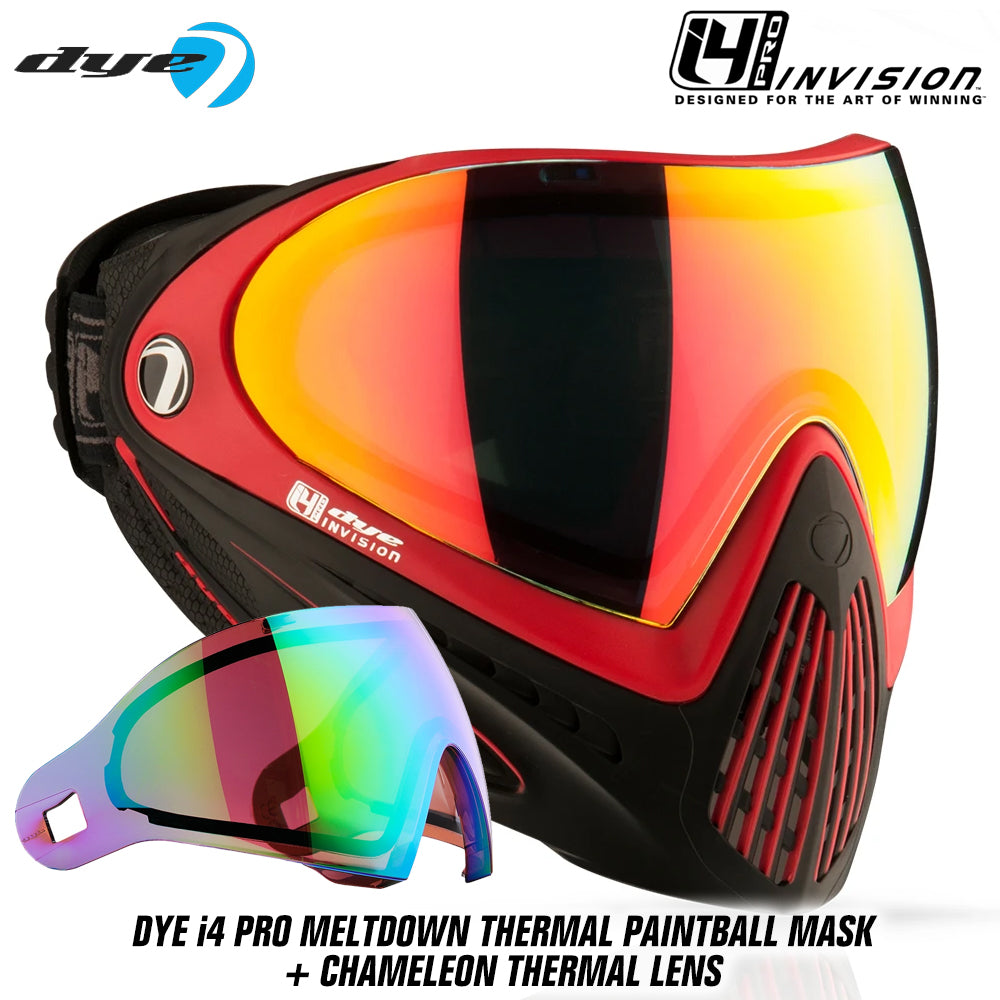 Dye I4 PRO Thermal Paintball Mask Goggles + Thermal Lens Options