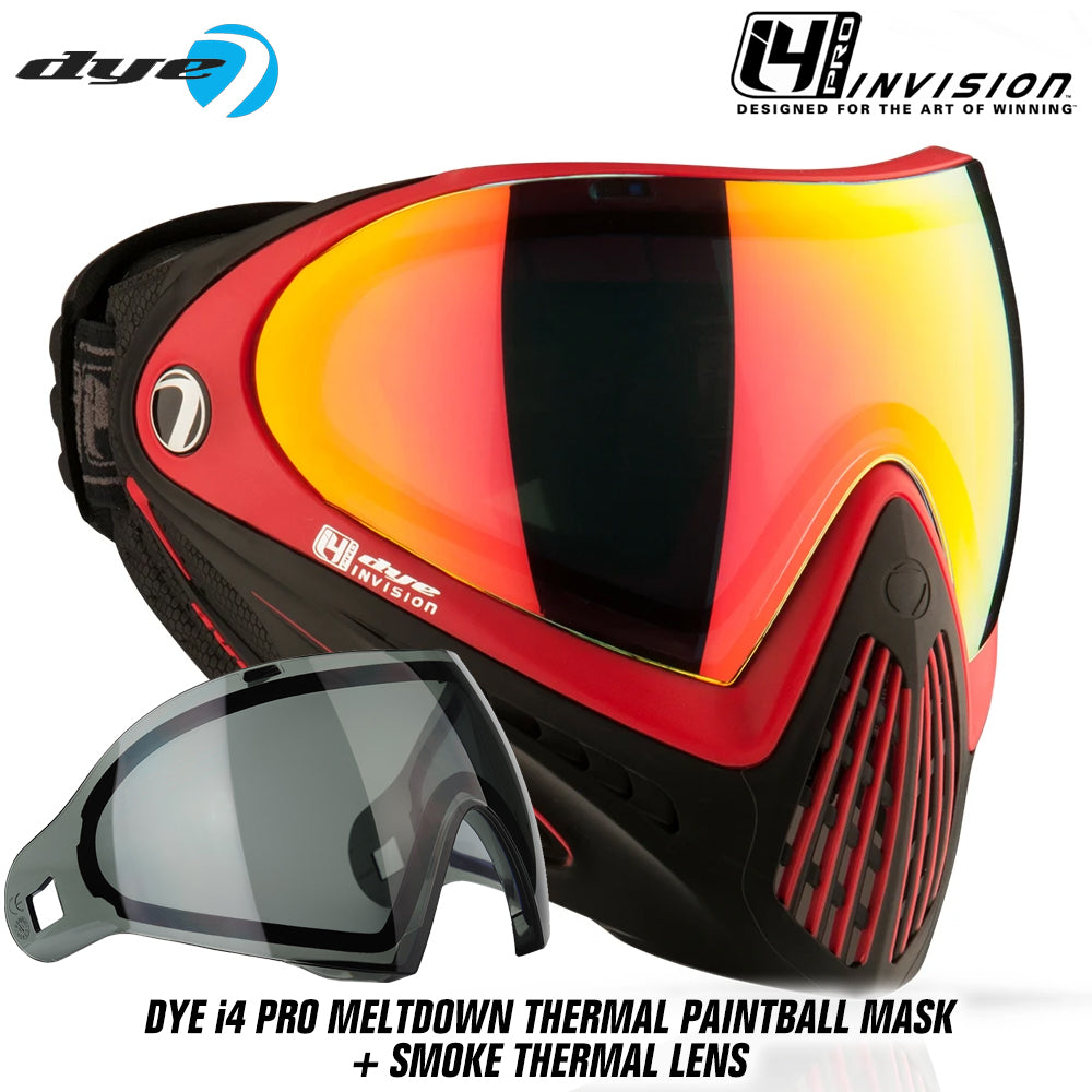 Dye I4 PRO Thermal Paintball Mask Goggles + Thermal Lens Options