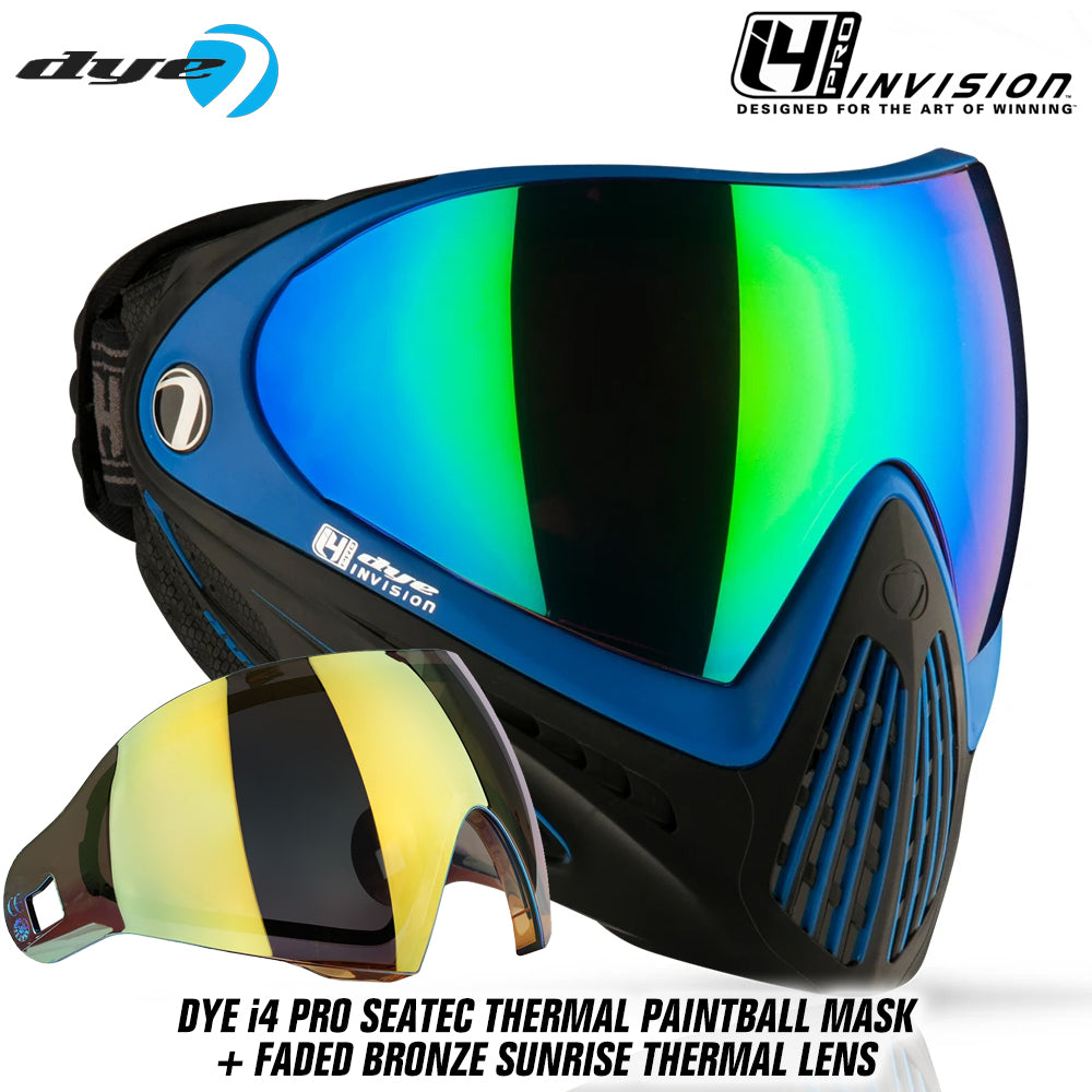 Dye I4 PRO Thermal Paintball Mask Goggles + Thermal Lens Options
