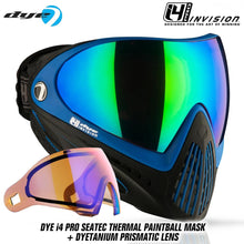 Dye I4 PRO Thermal Paintball Mask Goggles - Seatec Black/Blue