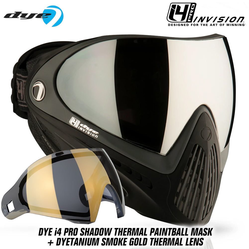 Dye I4 PRO Thermal Paintball Mask Goggles + Thermal Lens Options