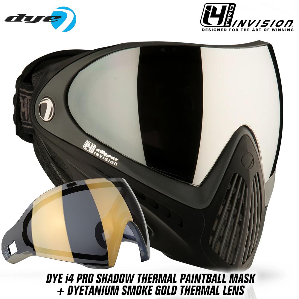 Dye I4 PRO Thermal Paintball Mask Goggles - Shadow Black/Grey