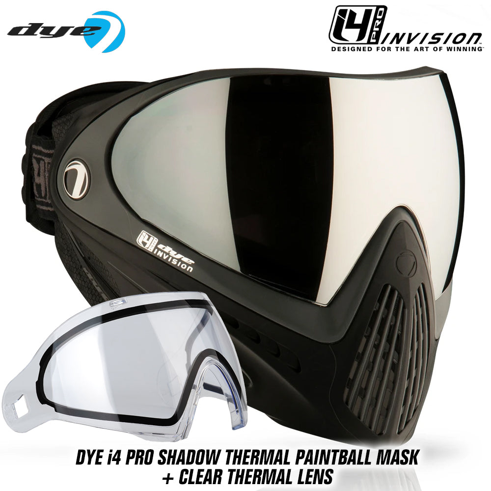 Dye I4 PRO Thermal Paintball Mask Goggles + Thermal Lens Options