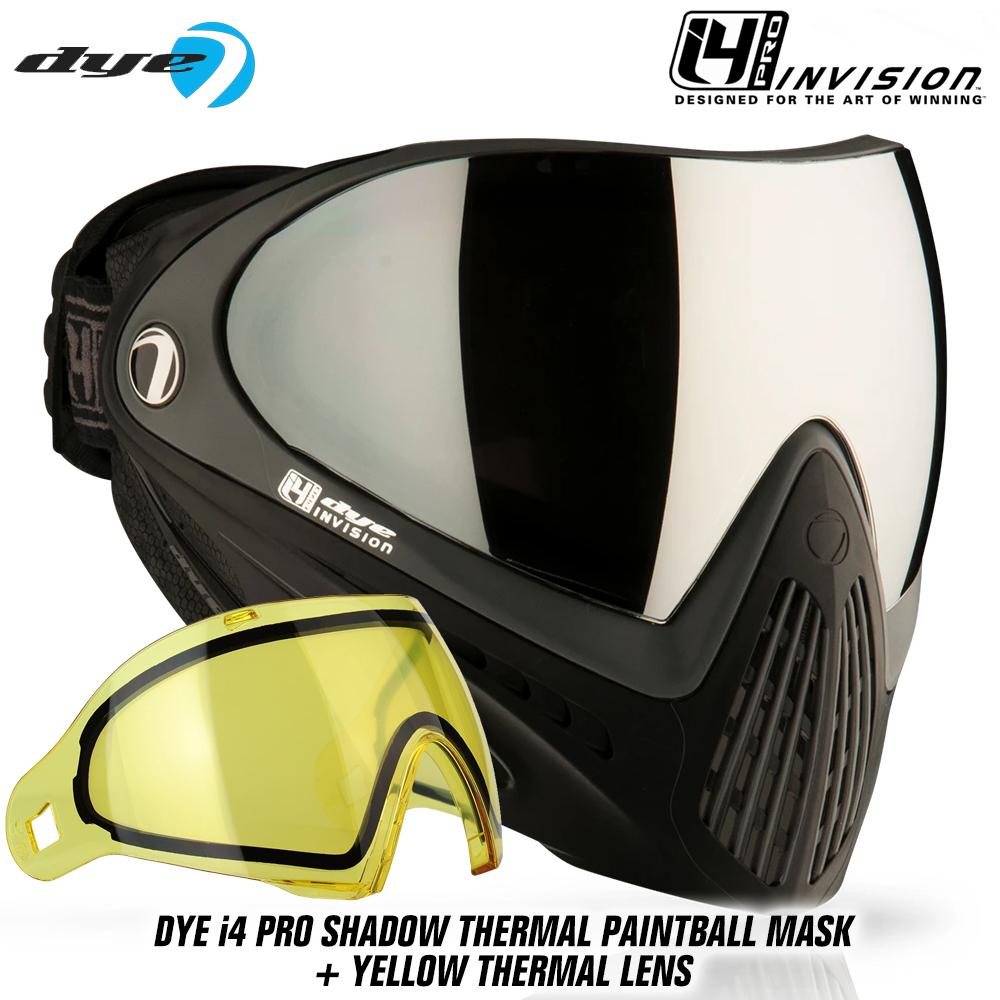 Dye I4 PRO Thermal Paintball Mask Goggles - Shadow Black/Grey
