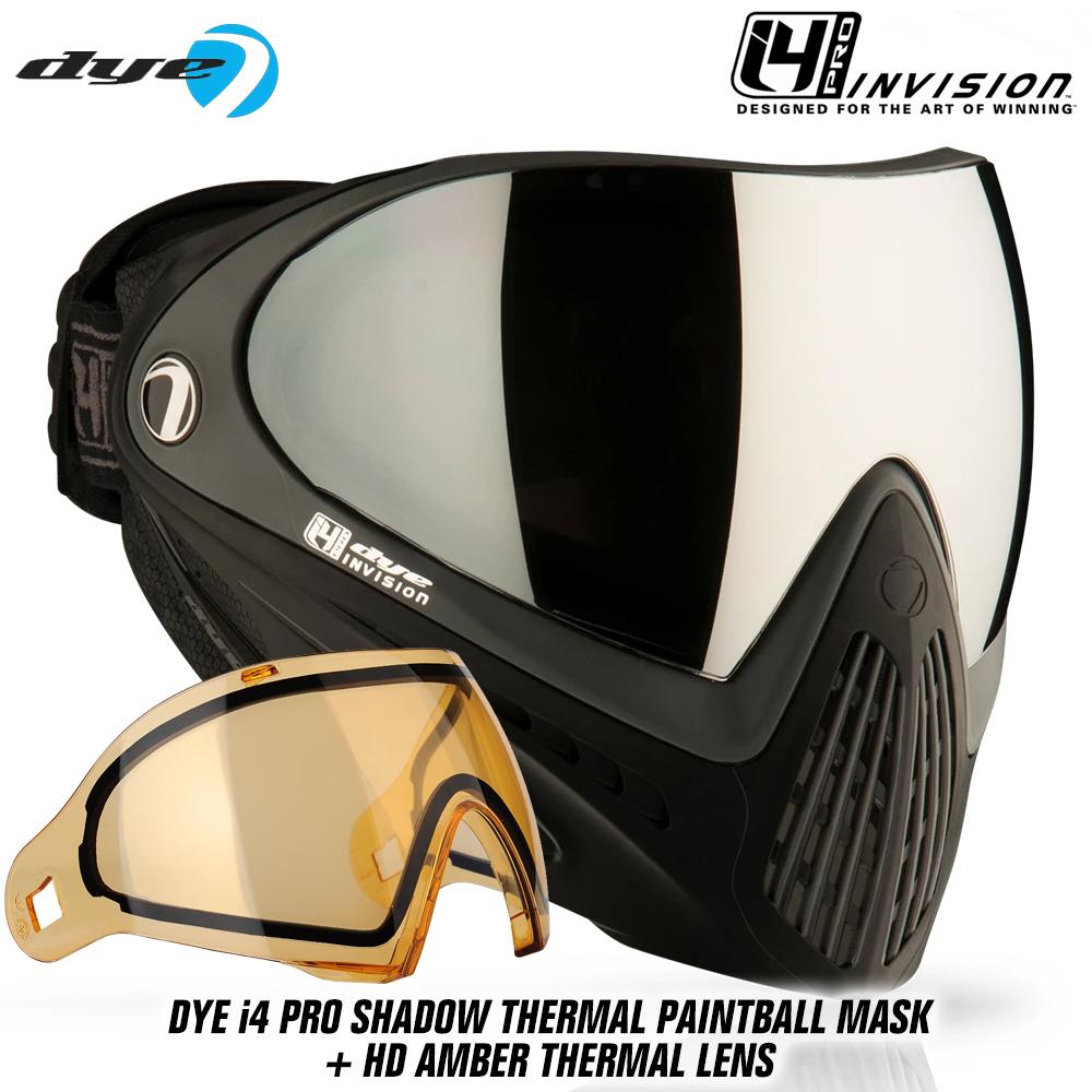 Dye I4 PRO Thermal Paintball Mask Goggles - Shadow Black/Grey