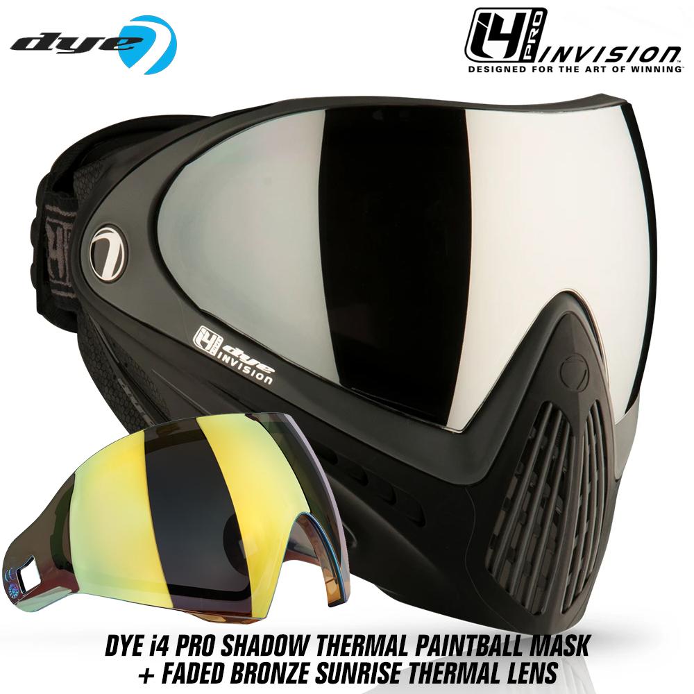 Dye I4 PRO Thermal Paintball Mask Goggles - Shadow Black/Grey