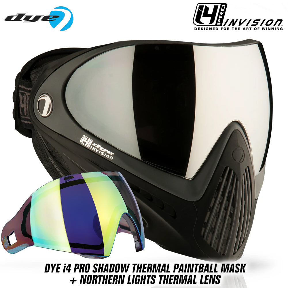 Dye I4 PRO Thermal Paintball Mask Goggles + Thermal Lens Options