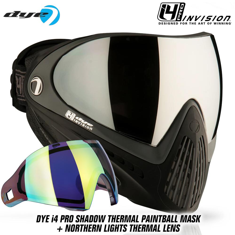 Dye I4 PRO Thermal Paintball Mask Goggles - Shadow Black/Grey