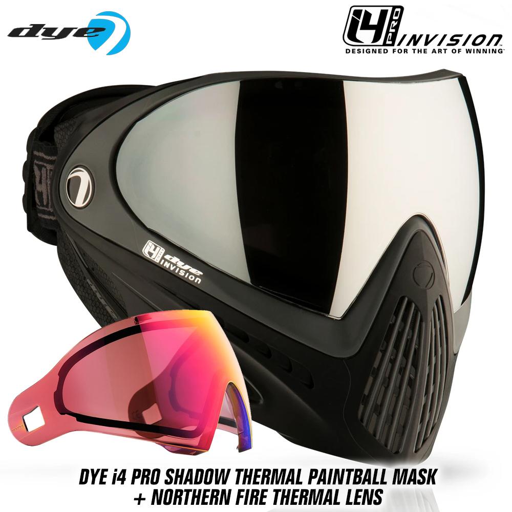 Dye I4 PRO Thermal Paintball Mask Goggles - Shadow Black/Grey