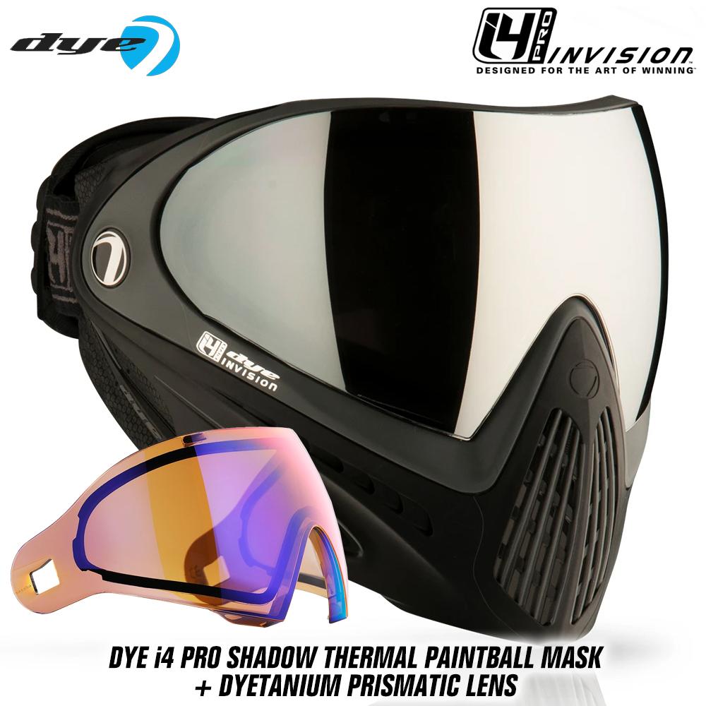 Dye I4 PRO Thermal Paintball Mask Goggles - Shadow Black/Grey