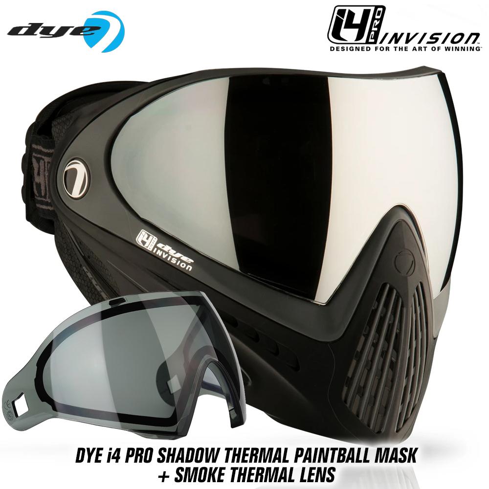 Dye I4 PRO Thermal Paintball Mask Goggles - Shadow Black/Grey