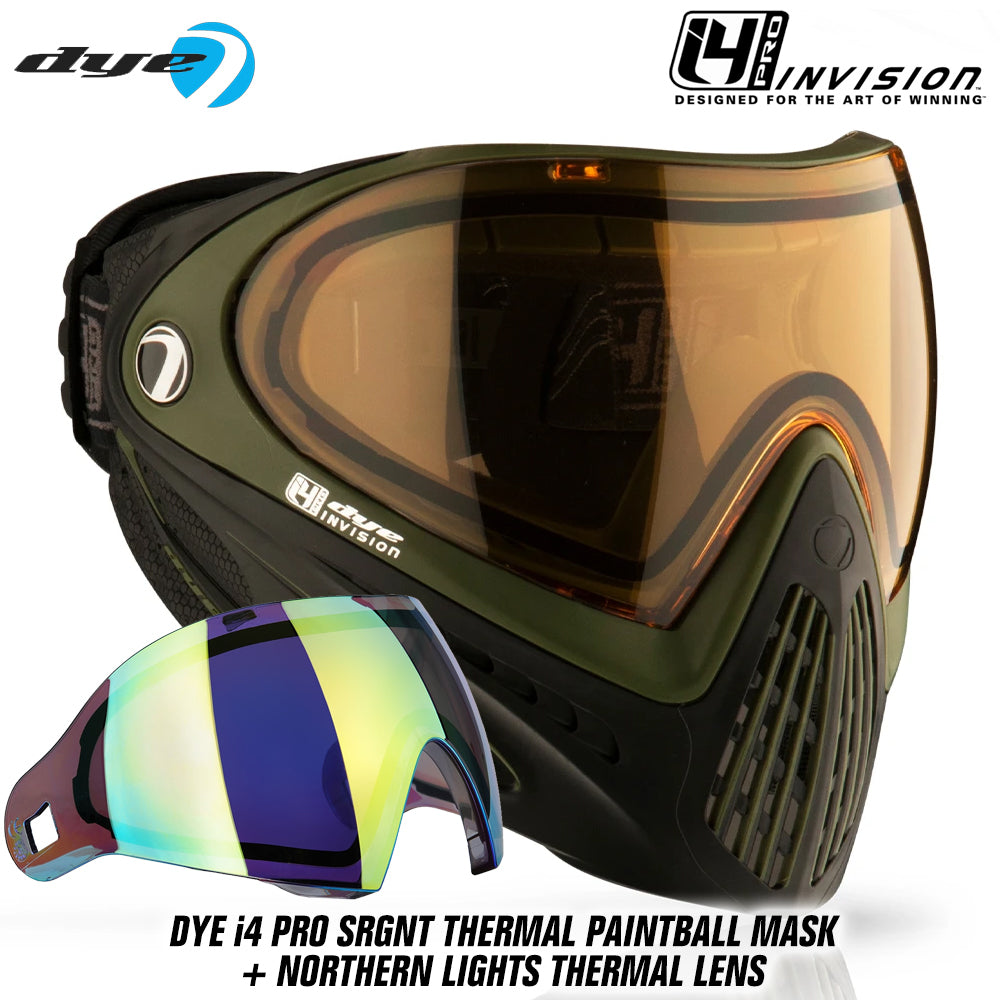 Dye I4 PRO Thermal Paintball Mask Goggles + Thermal Lens Options