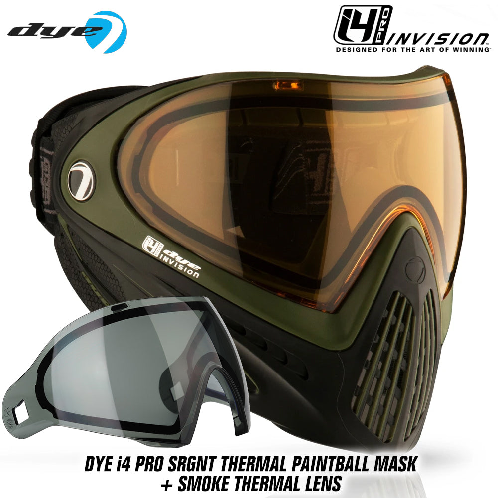 Dye I4 PRO Thermal Paintball Mask Goggles + Thermal Lens Options